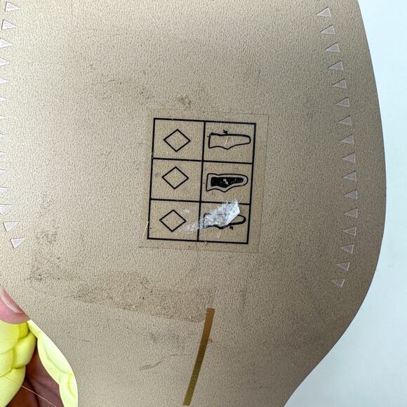 NEW Dolce Vita Ronin Light Yellow Double Braided Strap Sandal Size 6 MSRP $115 - Picture 11 of 12